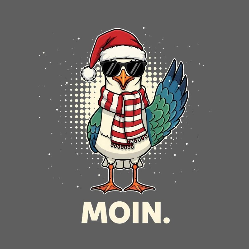 Möwe Weihnachtsmann