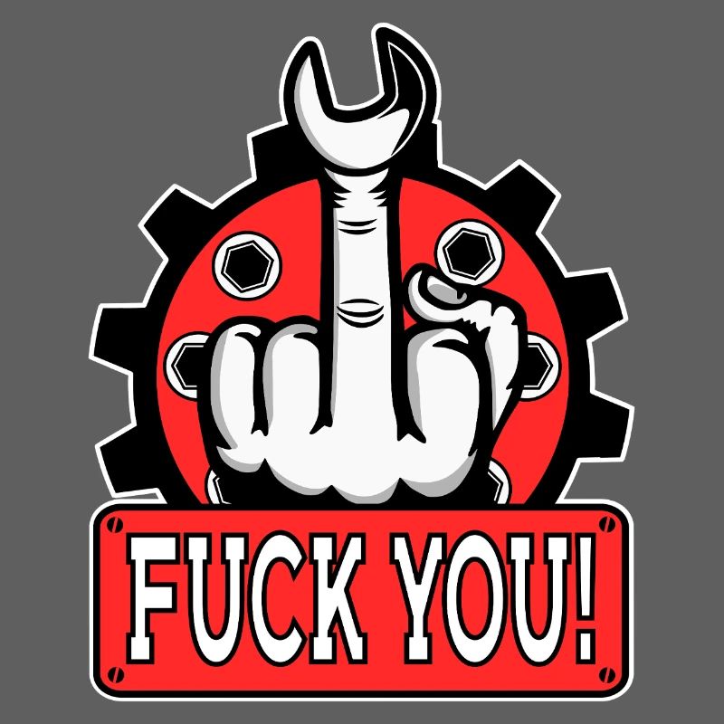 Provocative middle finger statement