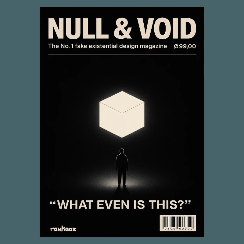 Cube d’existence zéro vide Qu’est-ce que c’est de toute façon