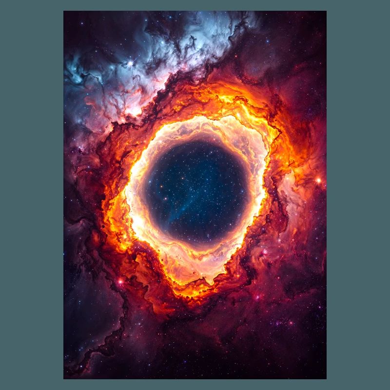 Celestial Ring Nebula Glow