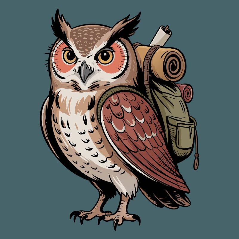Wandernde Eule