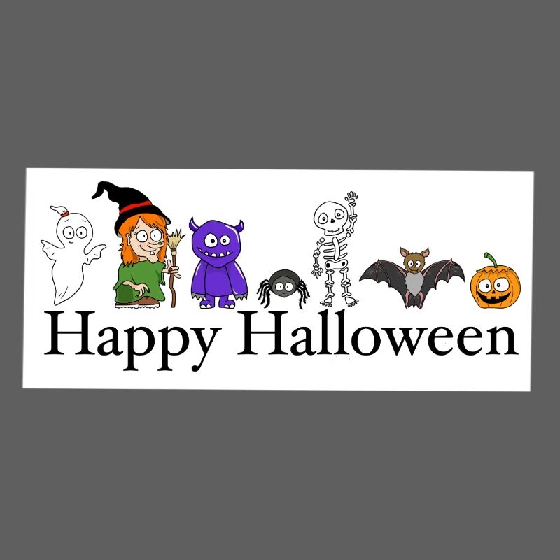 Humorous Halloween Monsters and Ghosts