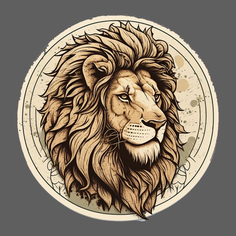 Regal Lion Circle Patch