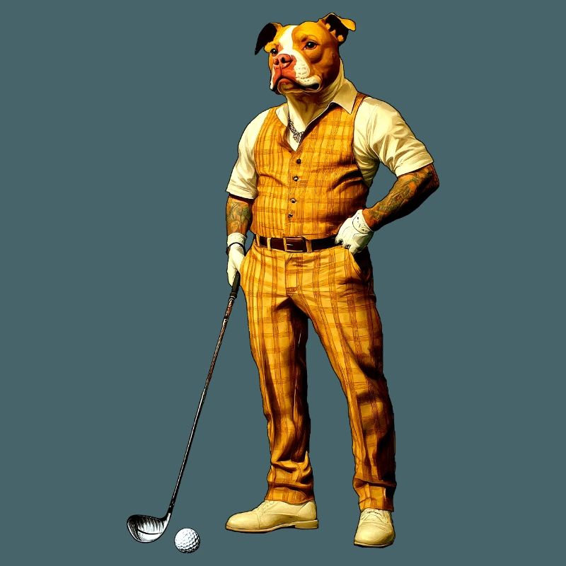 Pitbull Golfspieler