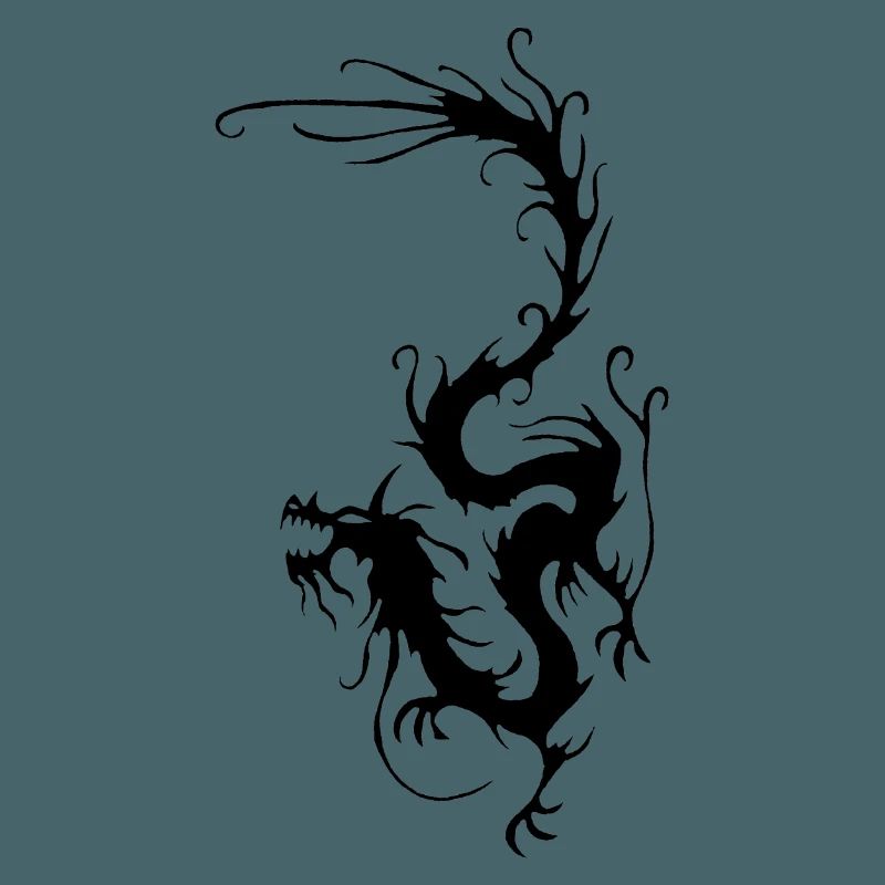Schwarzer Rauchdrache