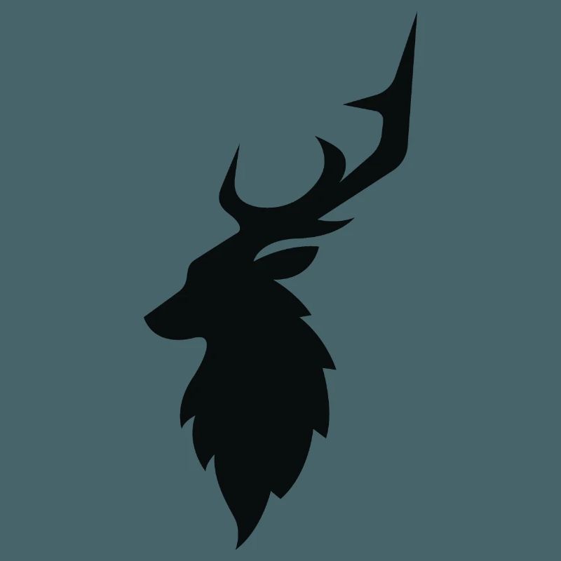 schwarzer Hirsch