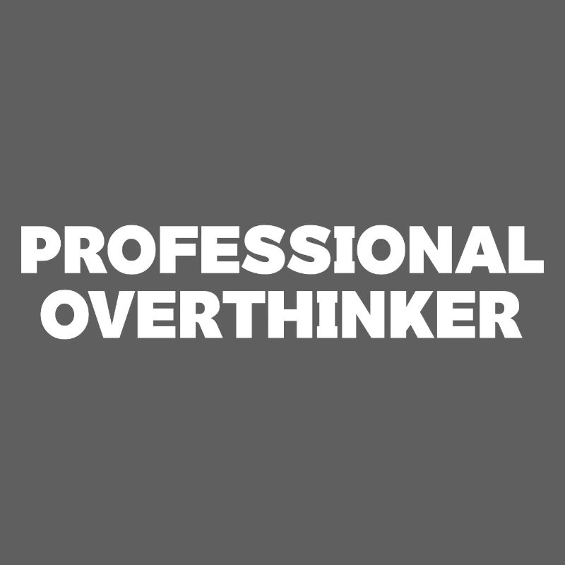 Futuristic Overthinker Typography Design