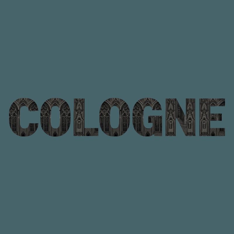 Cologne – Gothic architecture in typeface