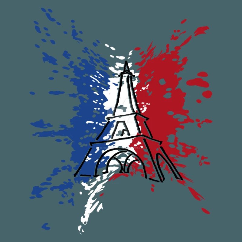 Drapeau Tour Eiffel France ✅ Drapeau Tour Eiffel ✔