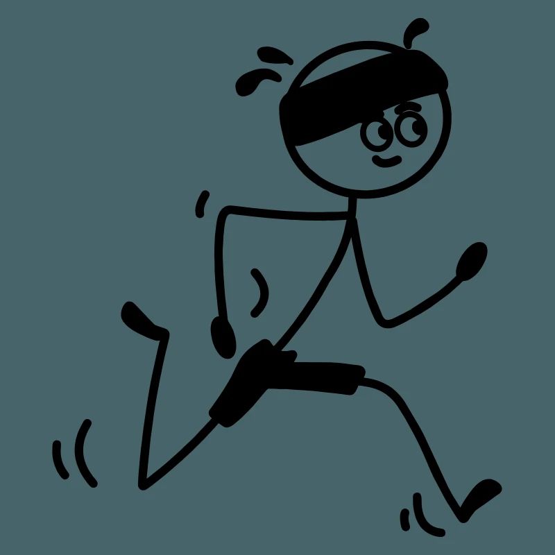 Läufer jung oder Mann mit Schweißband