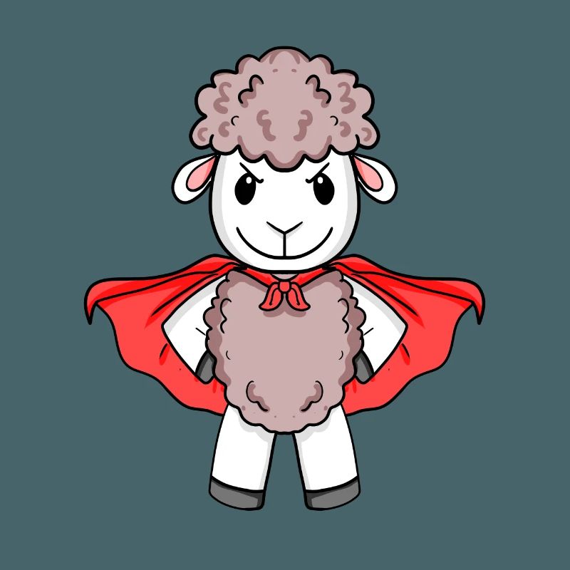 Schaf Superheld