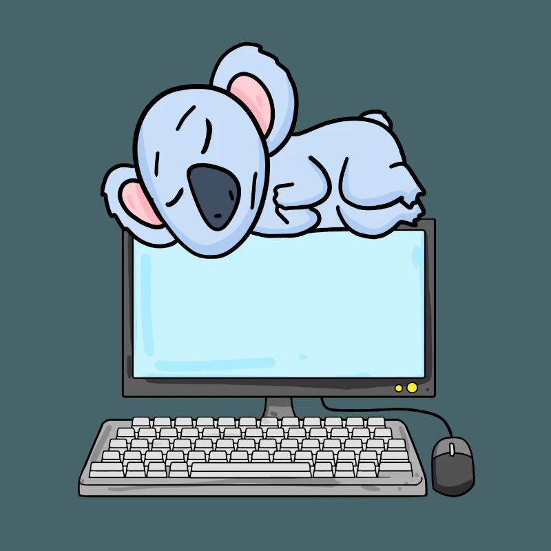 Koala Computer Nerd Programmeur Cadeau