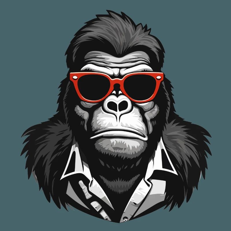 gorilla, monkey, primate