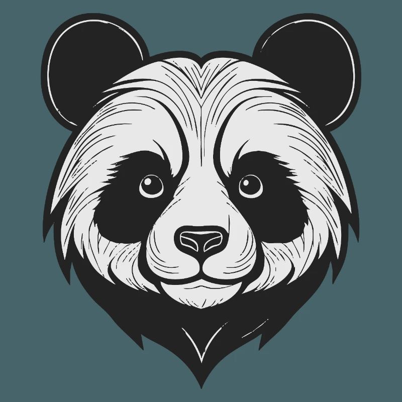 Conception de masque de panda charmant