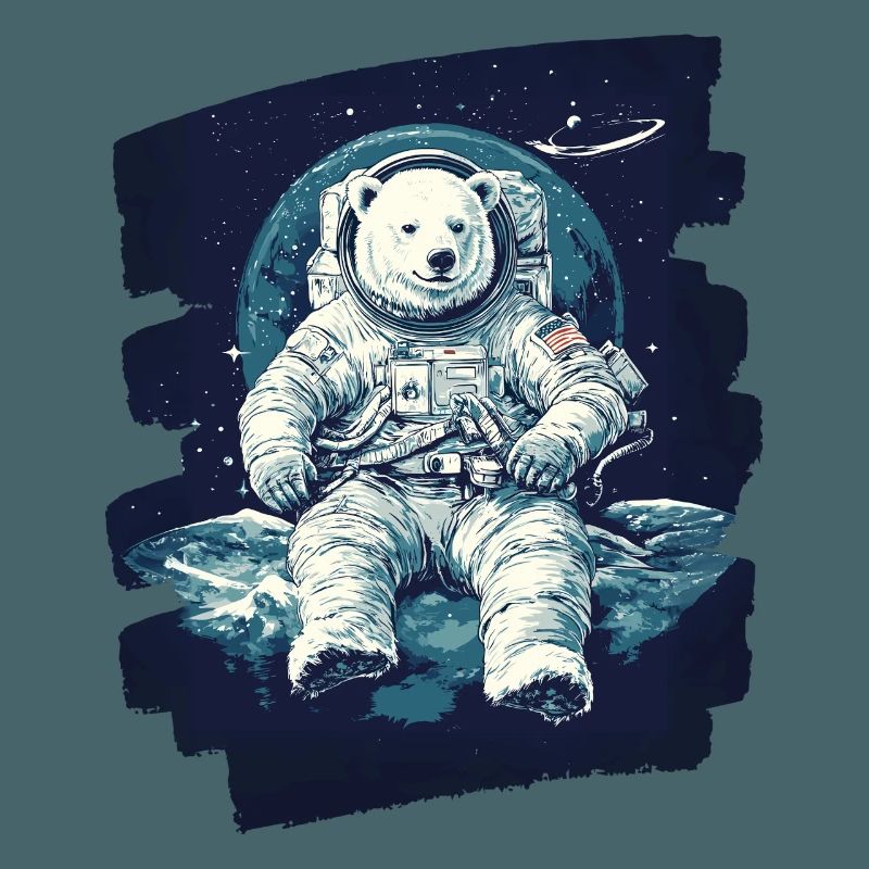 Eisbär Astronaut