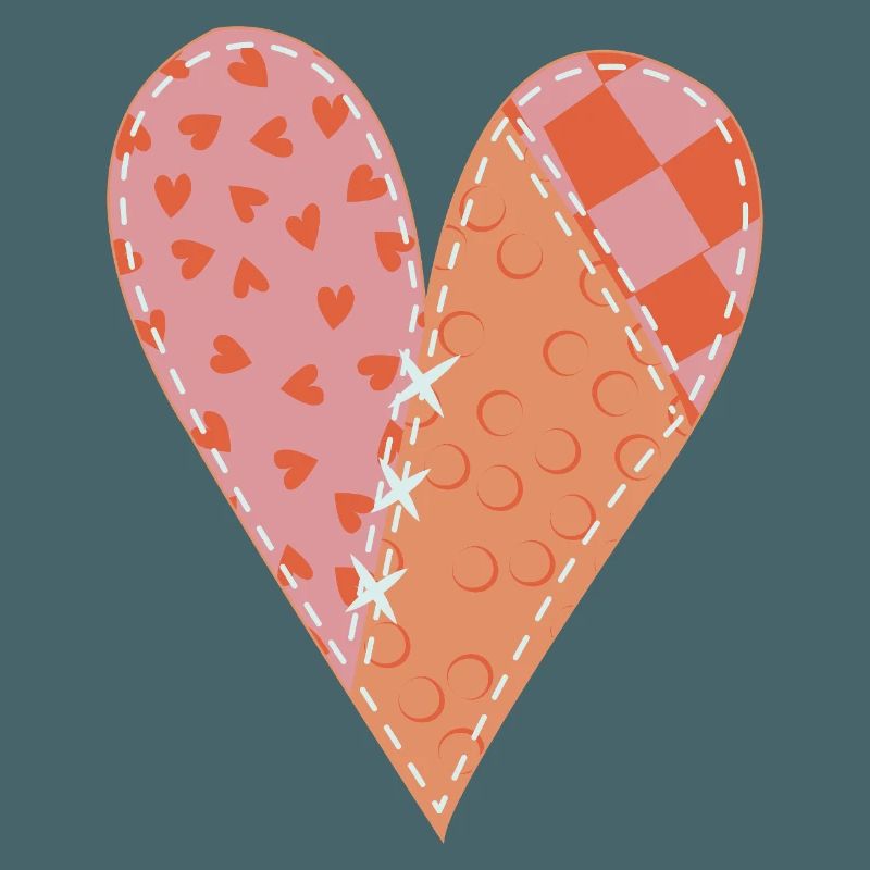 Patchwork Heart No10