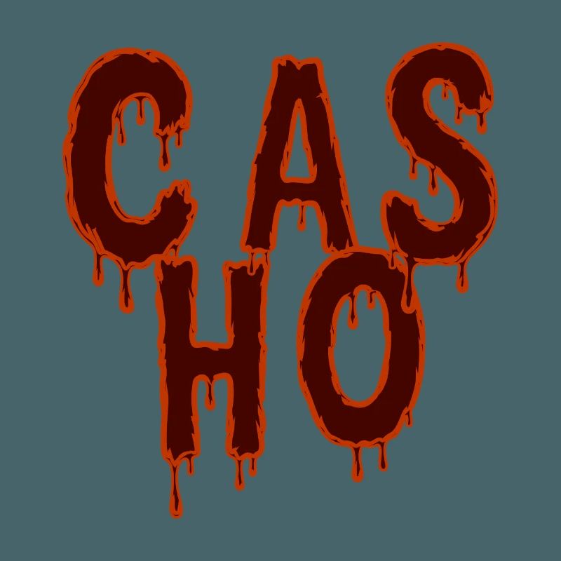 Tropfender Text Horror-Modedesign