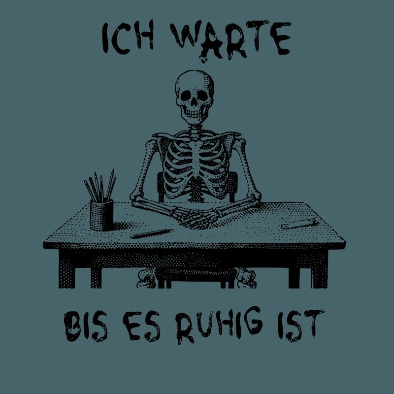 I'll wait until it's quiet - skeleton