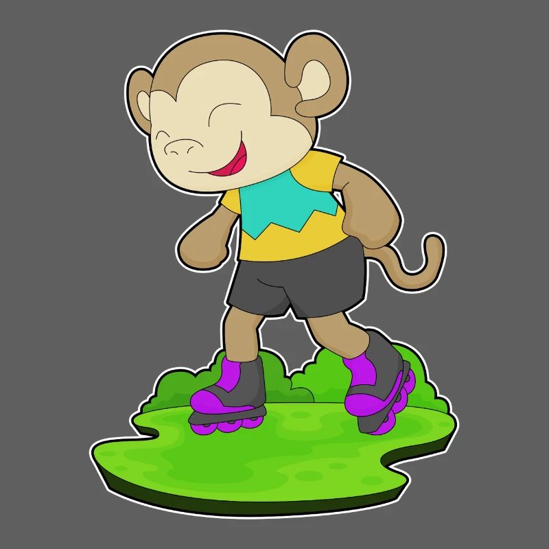 Monkey inline skating inline skates sport