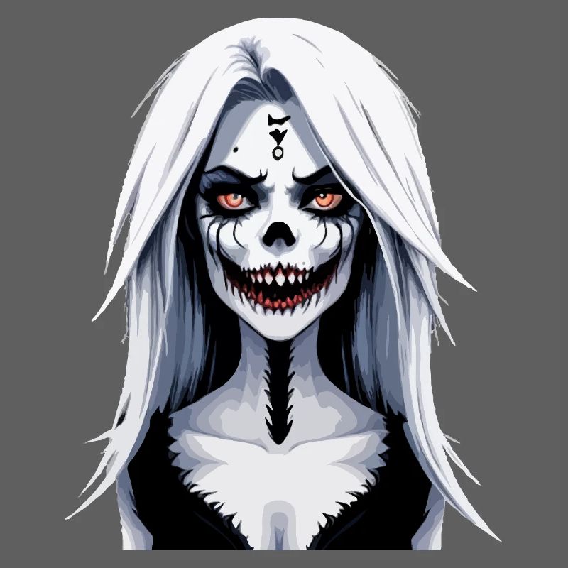 Skeleton Face Banshee Halloween