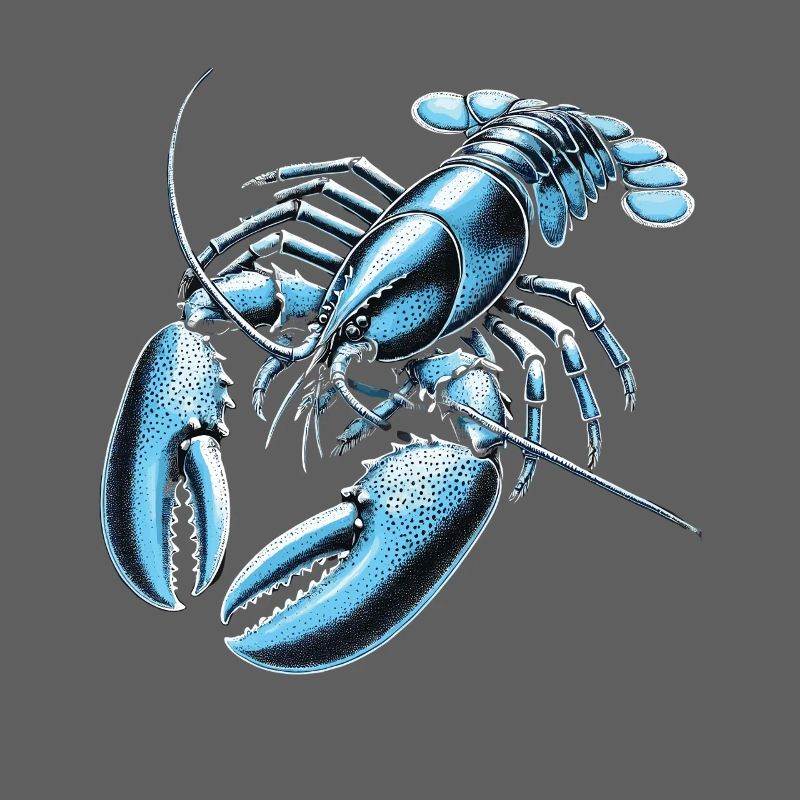 Blauer Krabbenlobster Stil