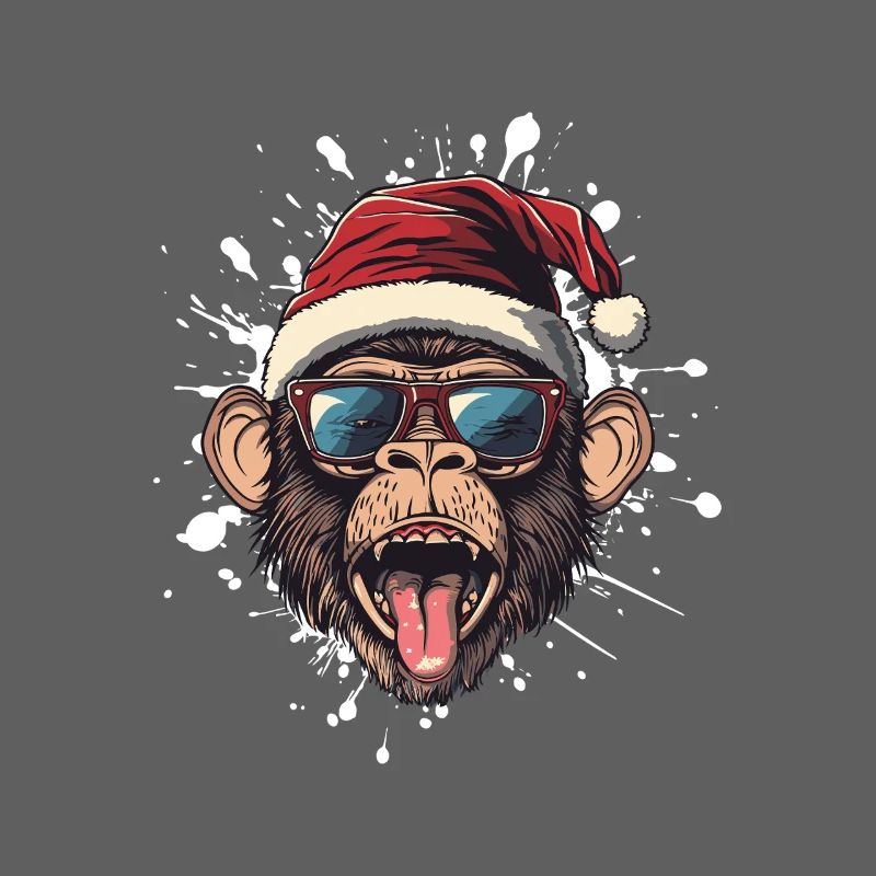 Monkey Christmas Funny