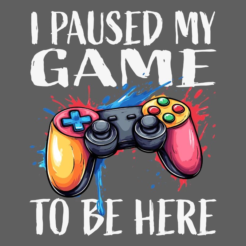 Gamer Pause Controller Color Explosion