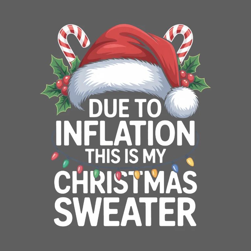 Jeu de mots sur l’inflation avec le pull de Noël