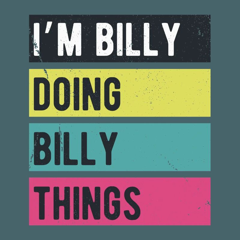 I’m Billy Doing Billy Things Retro Colors