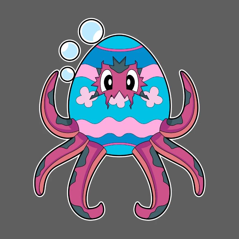 Octopus Easter Easter Egg