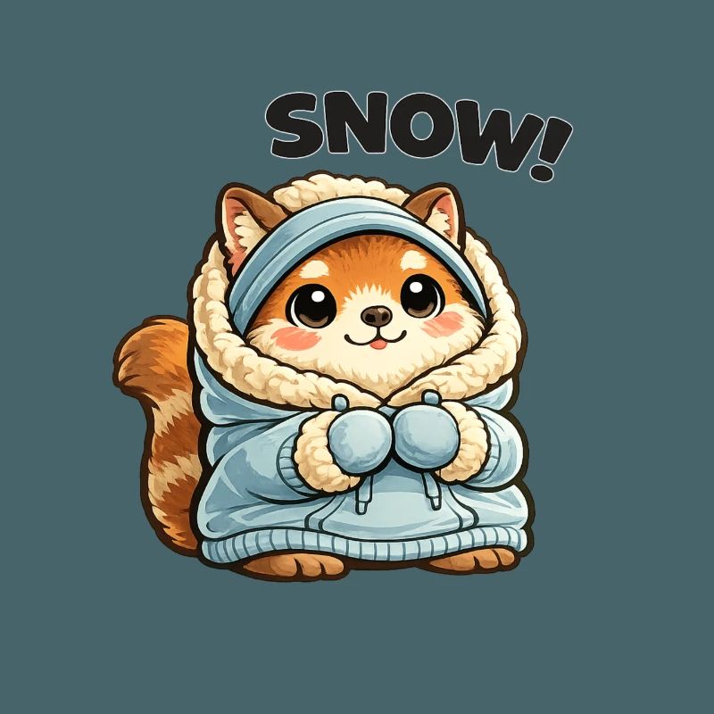 Fuchs im Winterpullover