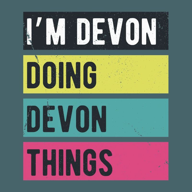 Ich bin Devon und mache Devon-Dinge in Retro-Farben
