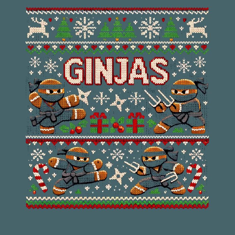 Ginjas Lebkuchen-Weihnachtspullover
