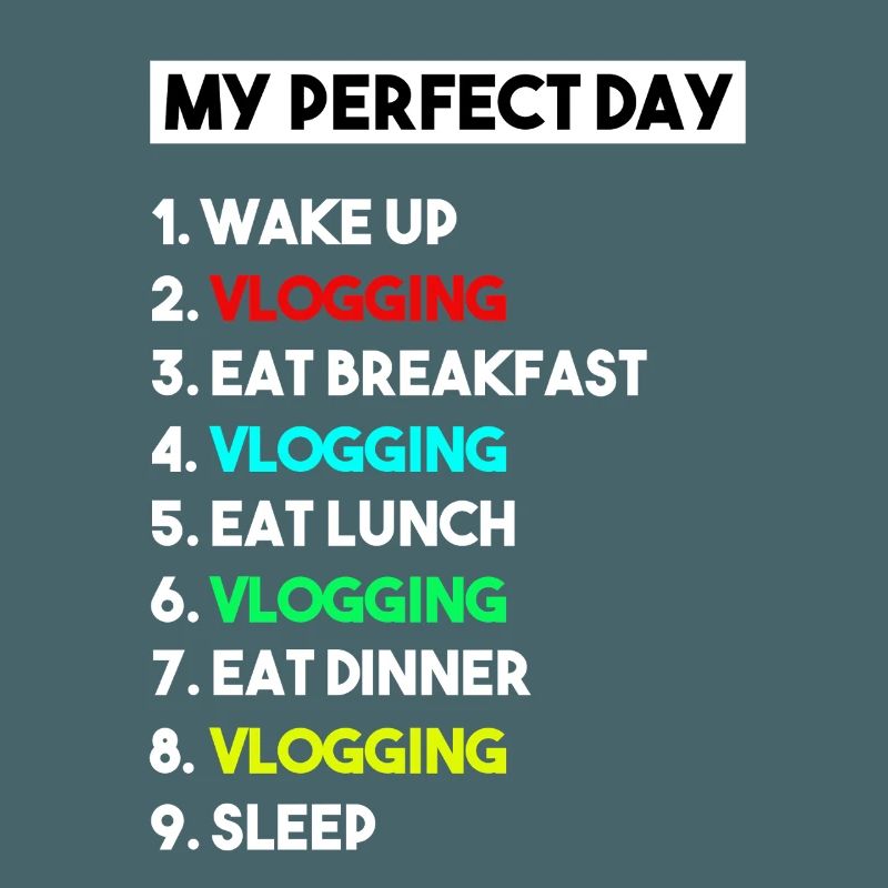 Mein perfekter Tag Vlogging-Zeitplan – Creator-Kunst