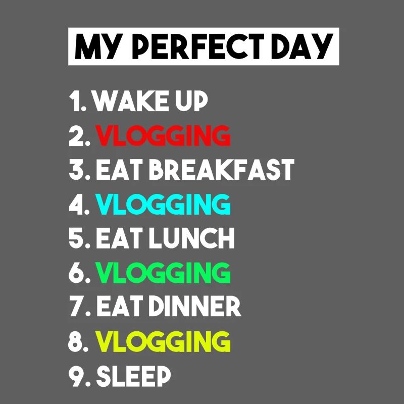 Mein perfekter Tag Vlogging-Zeitplan – Creator-Kunst