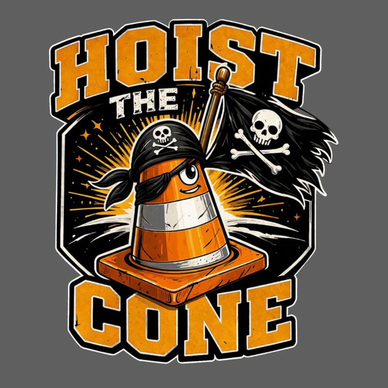 Construction Worker Road Construction Traffic Cone