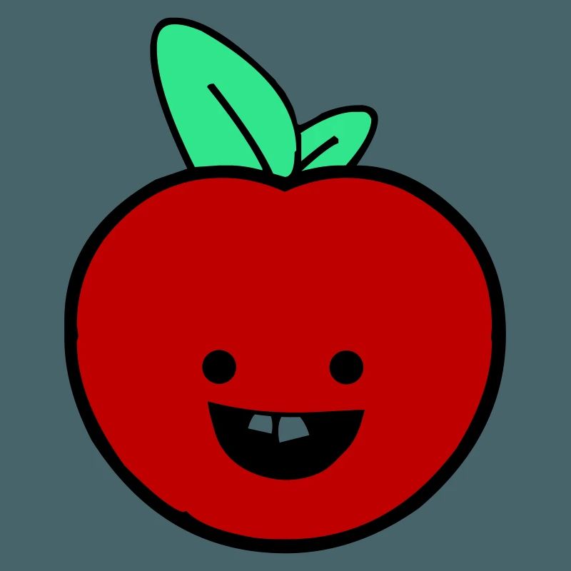 Fröhlicher Apfel 