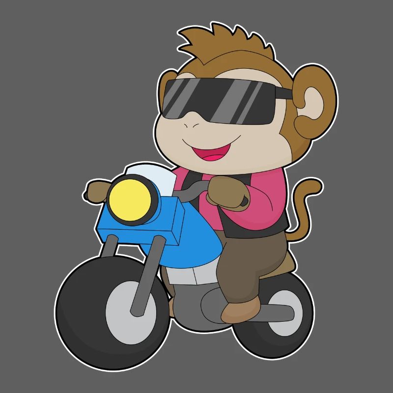Affe Motorrad