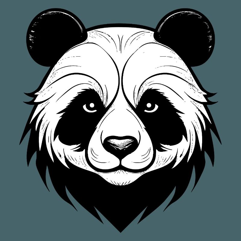 Conception élégante du masque de panda