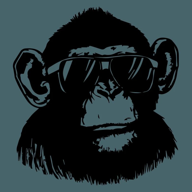Cooler Affe