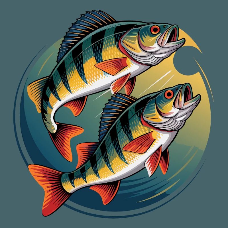 Two perch in a circle