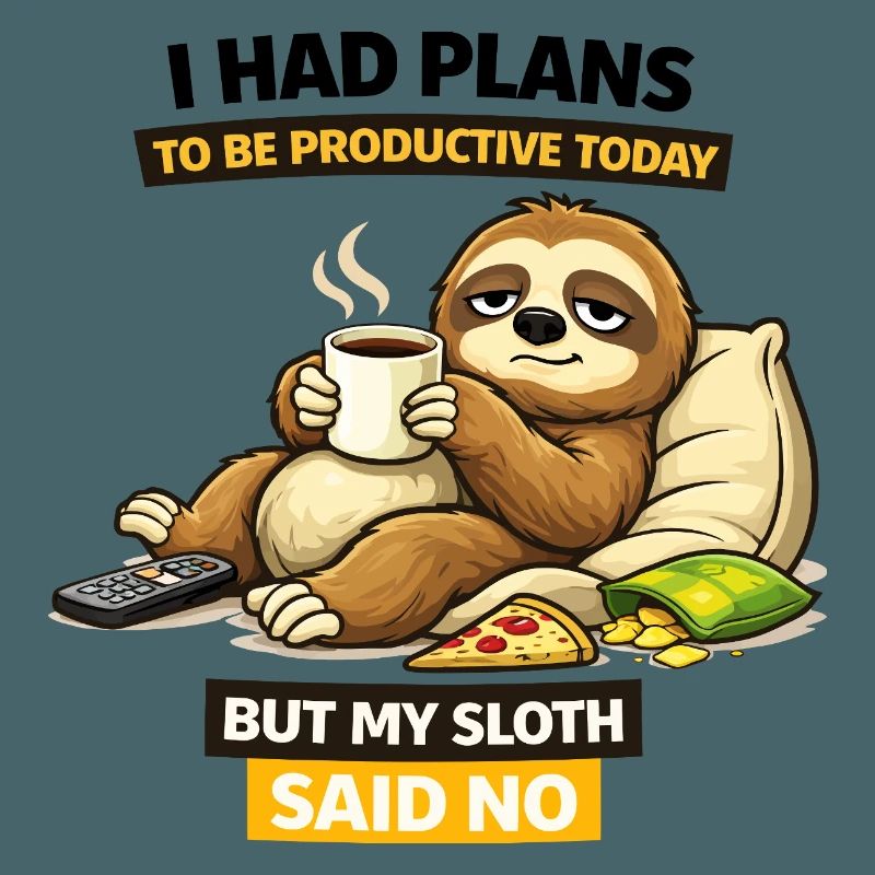 Productive Sloth Coffee Break