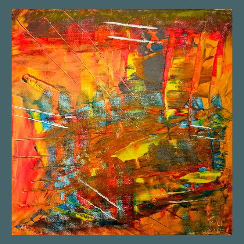 Image abstraite couleur feu