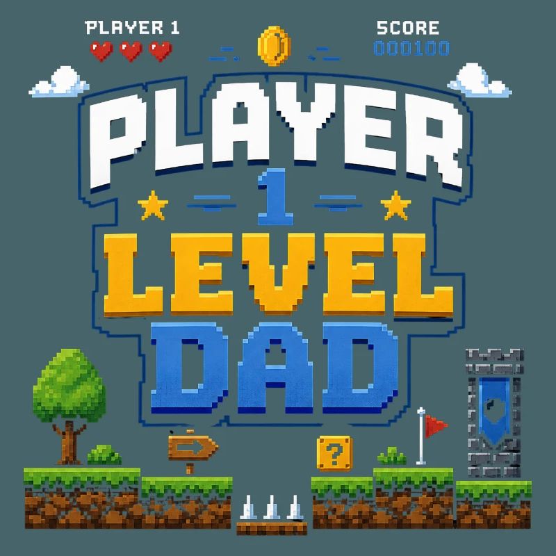 Pixellevel Father: Retro Game World