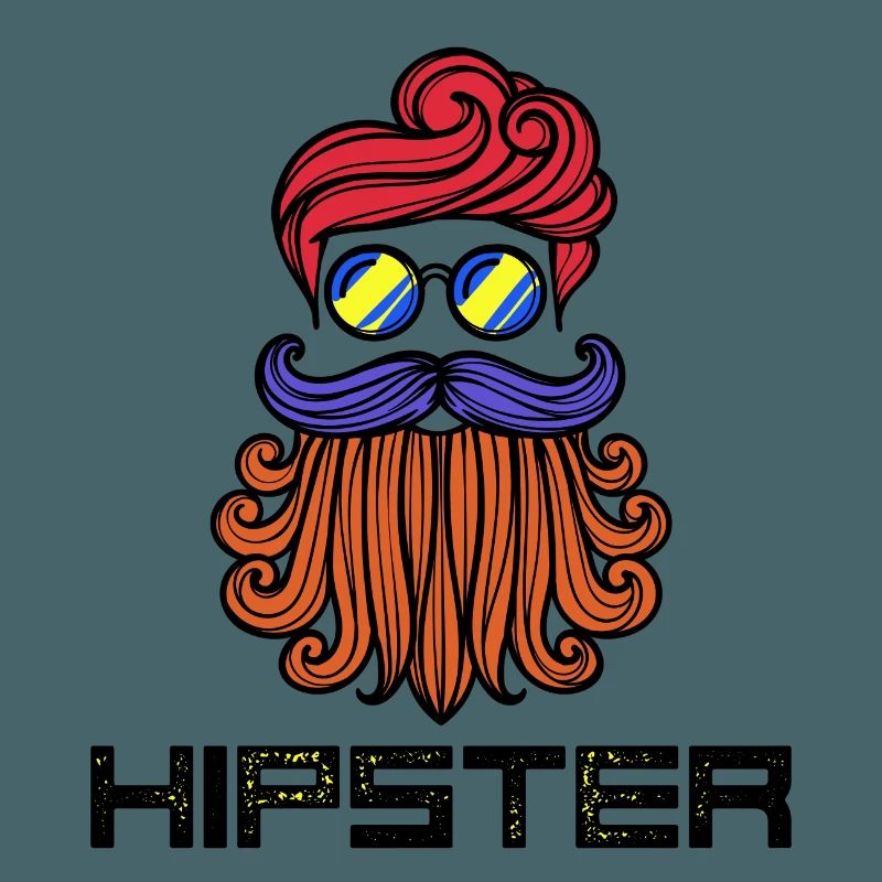 Bart Hipster Spruch Bartfrisur Bartträger