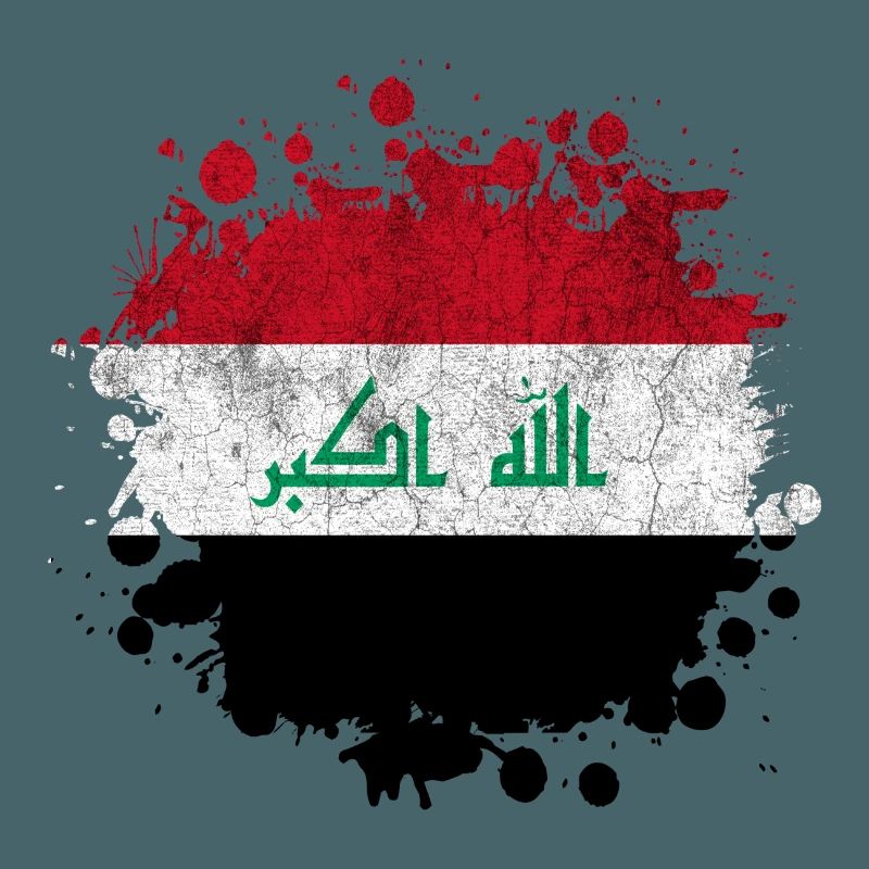 Conception de drapeaux Splash Irak