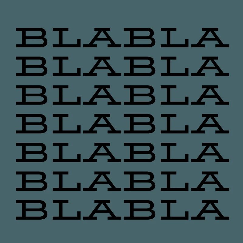 "Blabla" Saying