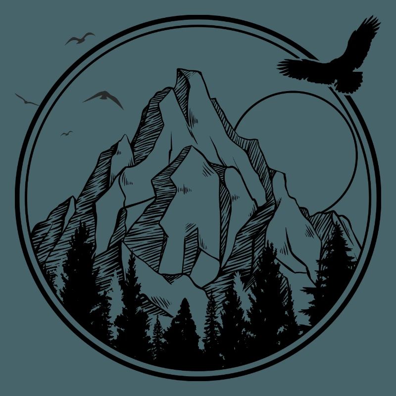 Mitternachtsvogel-Silhouette