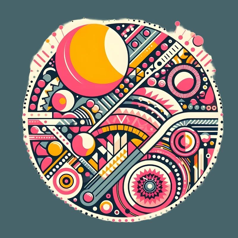 Neon Geometry — Orbit Bloom