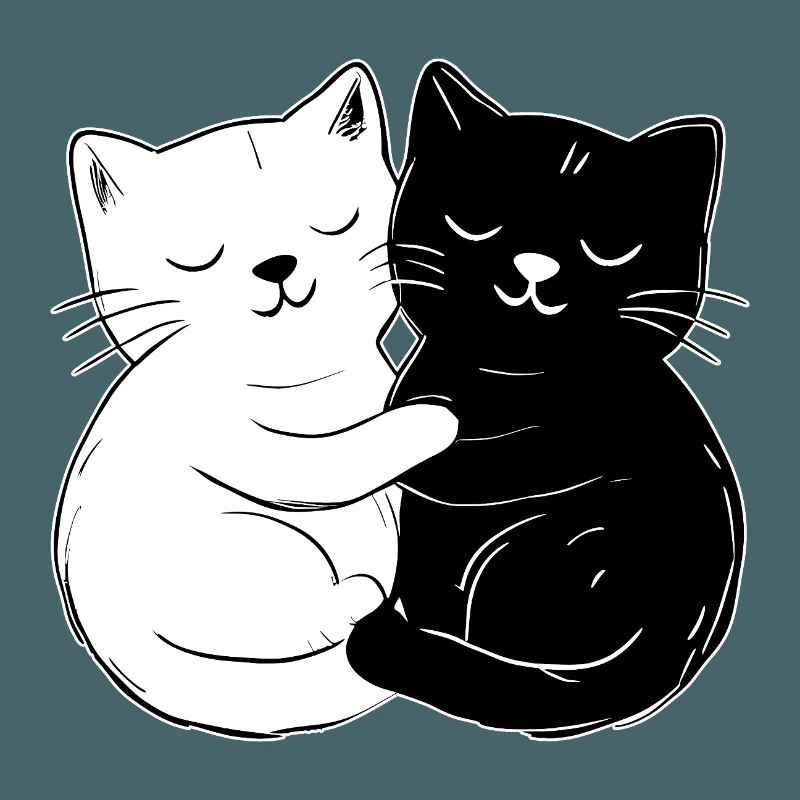 Chats mignons – simples et élégants